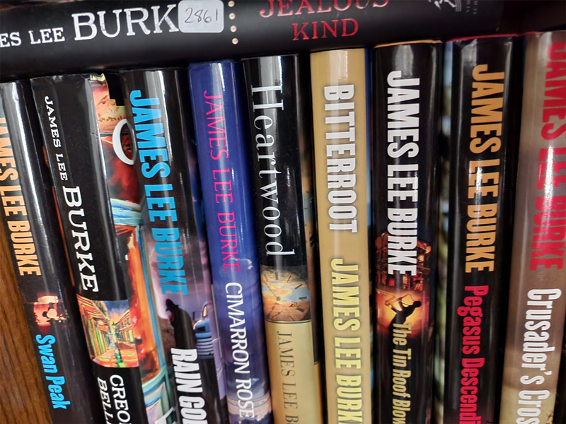James Lee Burke collection of books